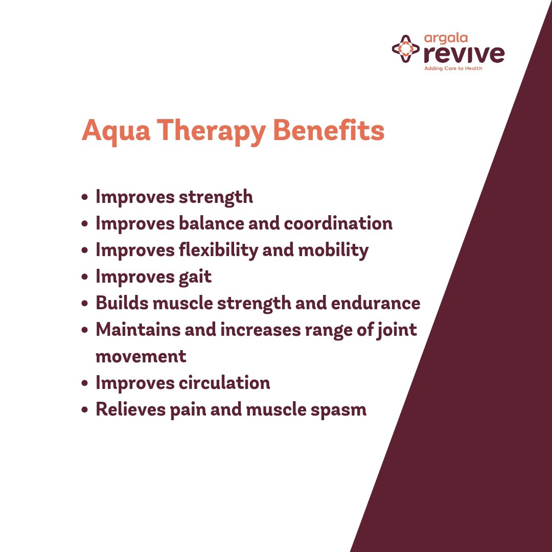 revivebyargala's tweet photo. Did you know that water has the power to heal? We have harnessed this power to revive your health and bring back your zest for life. Book a consultation with Argala Revive to know how Aqua Therapy can address your health condition.
#aquatherapy #painmanagement  #physiotherapy https://t.co/SLxJuGqNcz