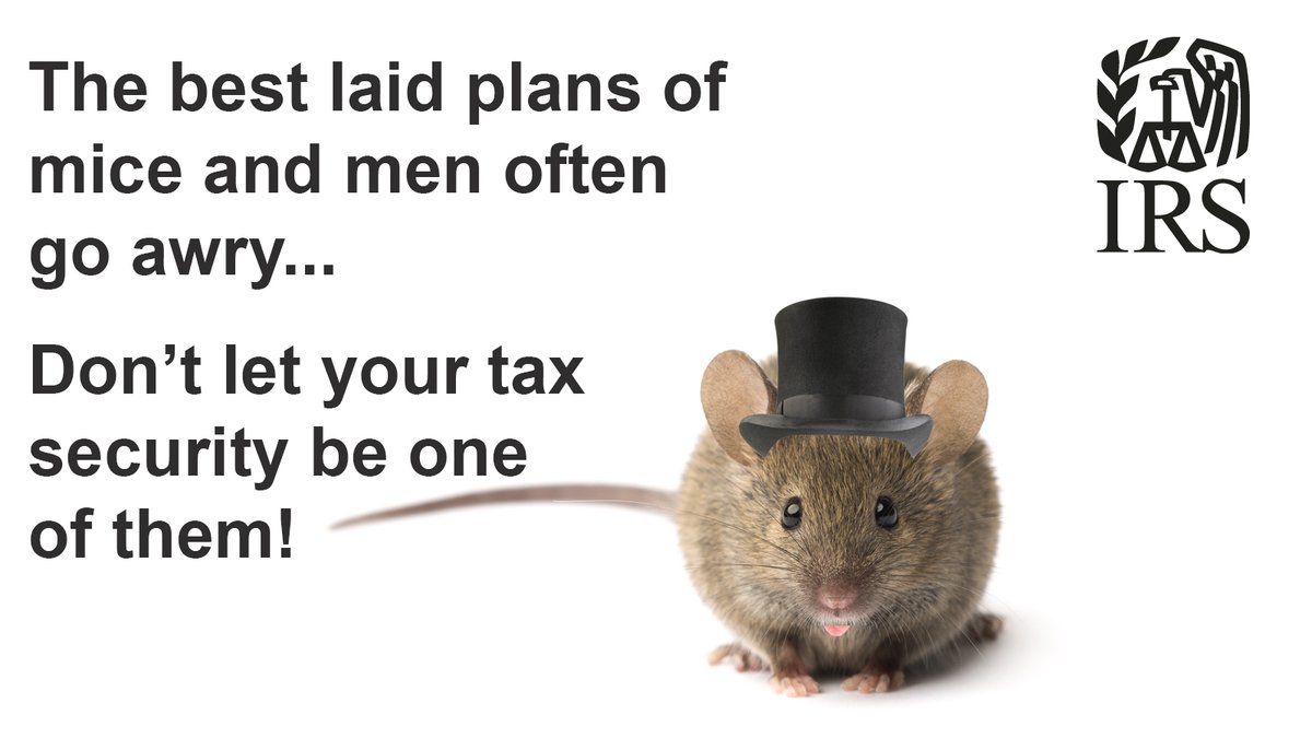 The best laid plans of mice and men often go awry…but not your  #TaxSecurity! #IRS and the Security Summit share the resources you need to  protect yourself against scams all year long: