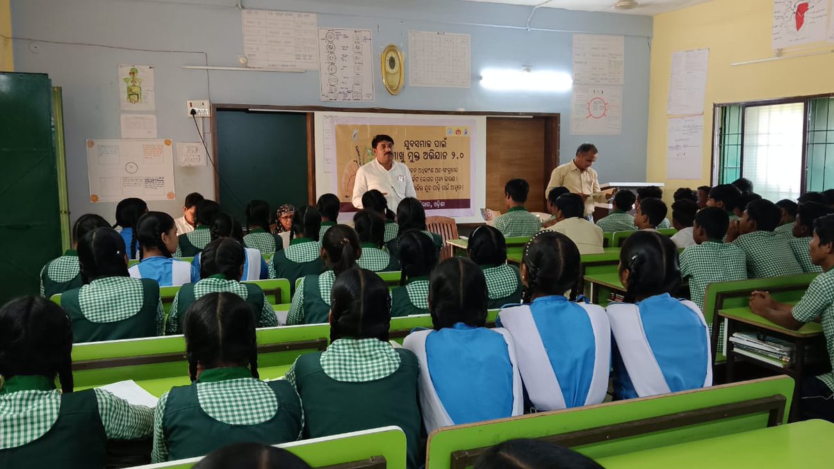 Tobacco Free Youth Campaign activities organised at Bhanpur and Biromal High School of Nuapada dist.