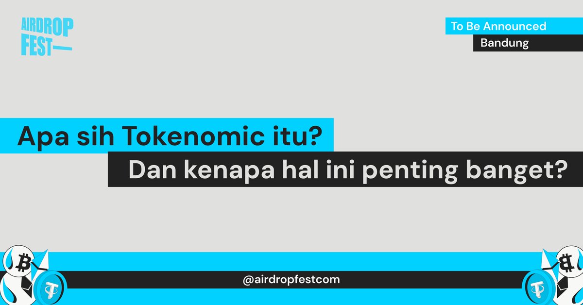 airdropfestcom's tweet photo. Kenapa Tokenomic penting banget?

Tokenomics, gabungan dari “token” dan “economics,” pada dasarnya adalah cara ekonomi token diatur dalam proyek crypto. Mindrop bahas yuk 🧵👇