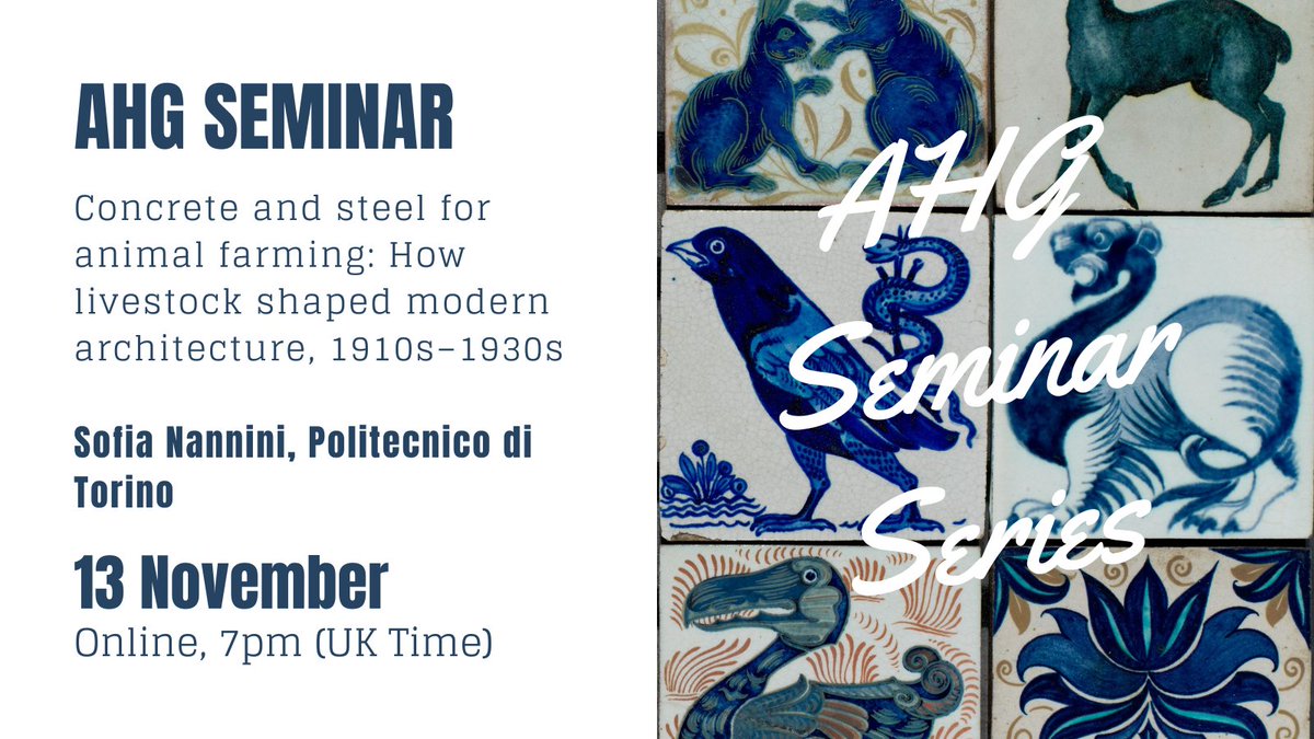 There's still a few hours left to book to join us at our #AnimalHistory Seminar tomorrow!

🗓️ Wednesday 13 November
🕖 7pm (GMT)
📍 Online
🎟️ All welcome, register your free spot today via our website: animalhistorygroup.org/seminar-series/