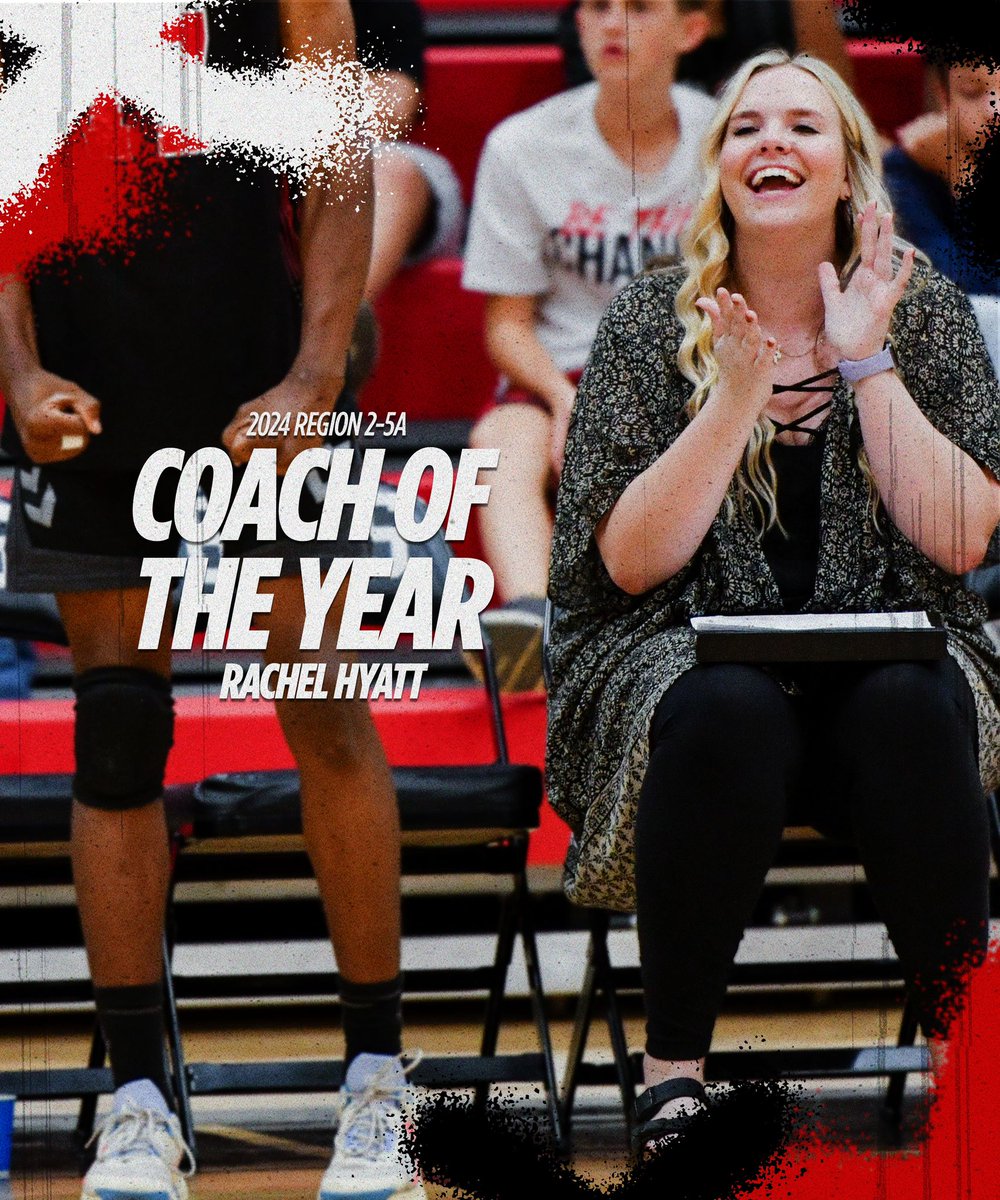 Congratulations to Coach Hyatt on being named this year’s Region 2-5A Coach of the Year!!