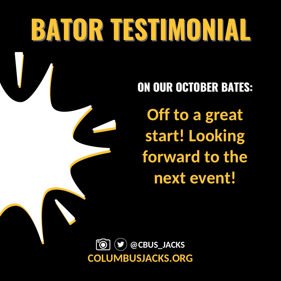 More kind words from an October new cummer! 💦
Thanks for the encouragement, bro! 🖤

Still time to register for Saturday 11/16 and Sunday 11/17 bates 🔜 columbusjacks.org ♣️

Questions? Shoot us a DM or a note at membership@columbusjacks.org