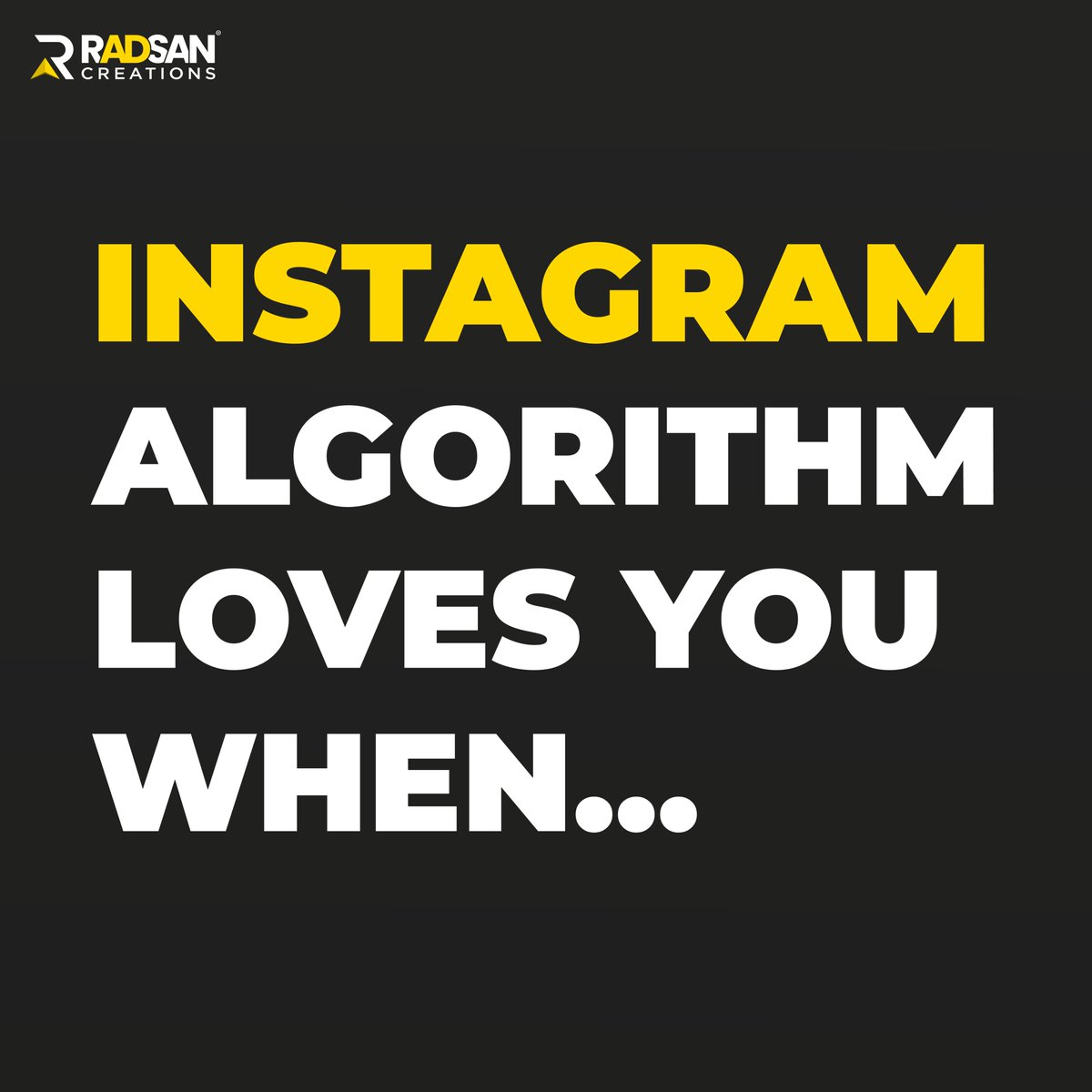 radsancreations's tweet image. Grow your Instagram like a pro! 🌟 Follow us for top tips and tricks! 🚀
.
.
.
#InstaGrowth #SocialMediaTips #GrowYourGram #ContentCreation #InstaSuccess #BoostYourBrand