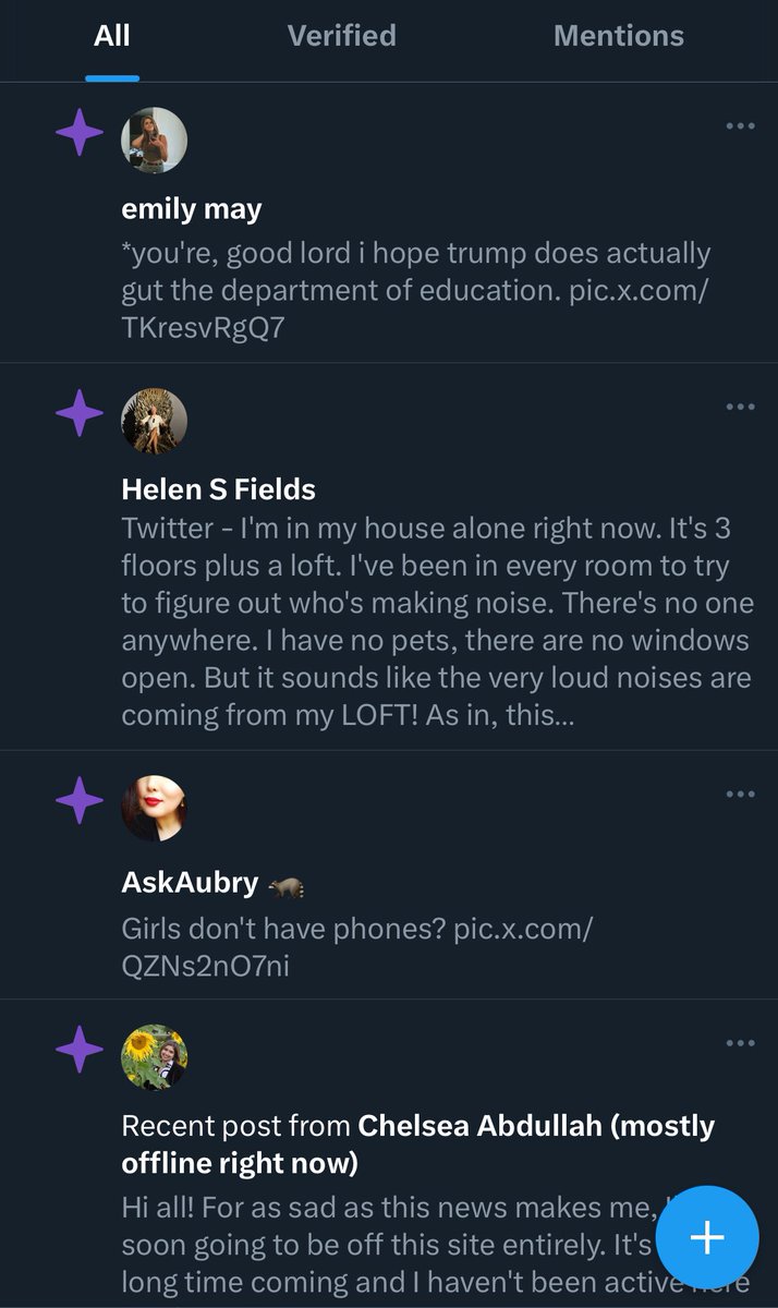 What is this??? In addition to the bot responses and just general *waves a hand in the direction of everything* I’m phasing this out. Find me on other places, same name everywhere. I’m sad because I spent a long time building a following here but this place is UNUSABLE