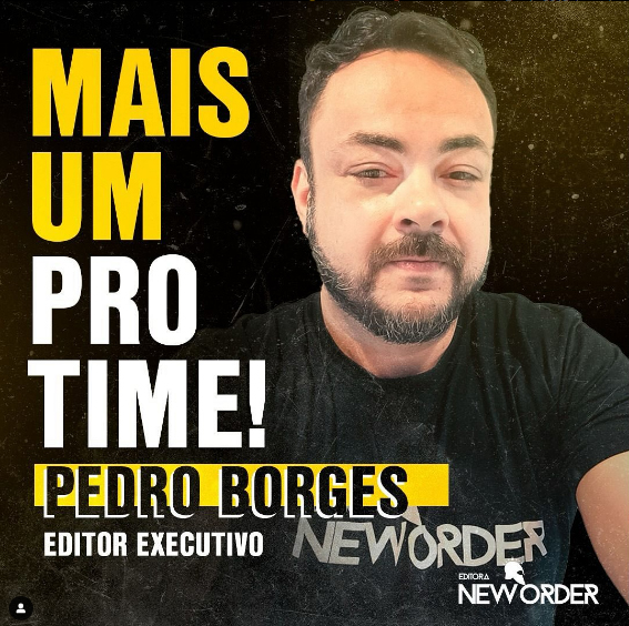 É com grande alegria que anuncio uma nova jornada como Editor Executivo da New Order Editora, à frente do selo The Last Order e da iniciativa Nova Ordem. Após mais de uma década de parceria, assumo a supervisão da criação e desenvolvimento de novos títulos.
