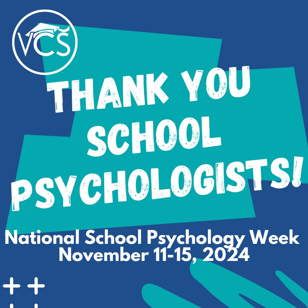 Happy National School Psychology Week to the BEST school psychologists in the game! 🎉 

I am so grateful to work with such an amazing team! #SchoolPsychWeek #VCSFamily