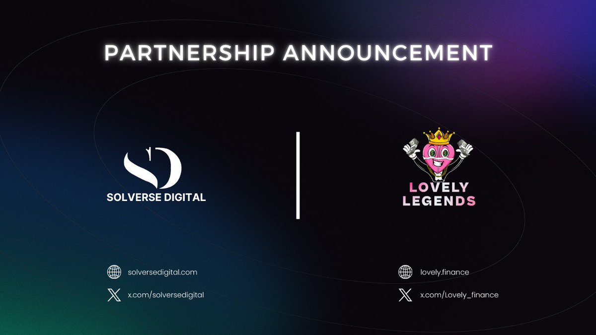 Solverse Digital (@solversedigital) on Twitter photo 🚀 Partnership Announcement:
<a href="/Lovely_finance/">Lovely Finance</a> x <a href="/solversedigital/">Solverse Digital</a>
We believe we will create amazing things together.
Keep following us! ⭐️
#SolverseDigital #lovelyfinance #Partnership #Crypto #Web3 🚀 Partnership Announcement:
<a href="/Lovely_finance/">Lovely Finance</a> x <a href="/solversedigital/">Solverse Digital</a>
We believe we will create amazing things together.
Keep following us! ⭐️
#SolverseDigital #lovelyfinance #Partnership #Crypto #Web3