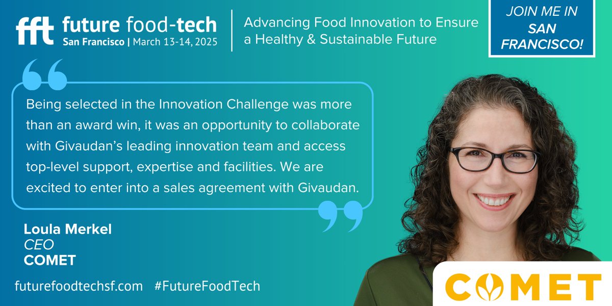 .<a href="/Givaudan/">Givaudan</a> joins forces with COMET to expand its upcycled, gut-friendly fibre

The Innovation Challenge at Future Food-Tech has opened the doors to an exciting partnership, driven by consumer demand for products that support gut health.

Learn more: bit.ly/3YNIC4O