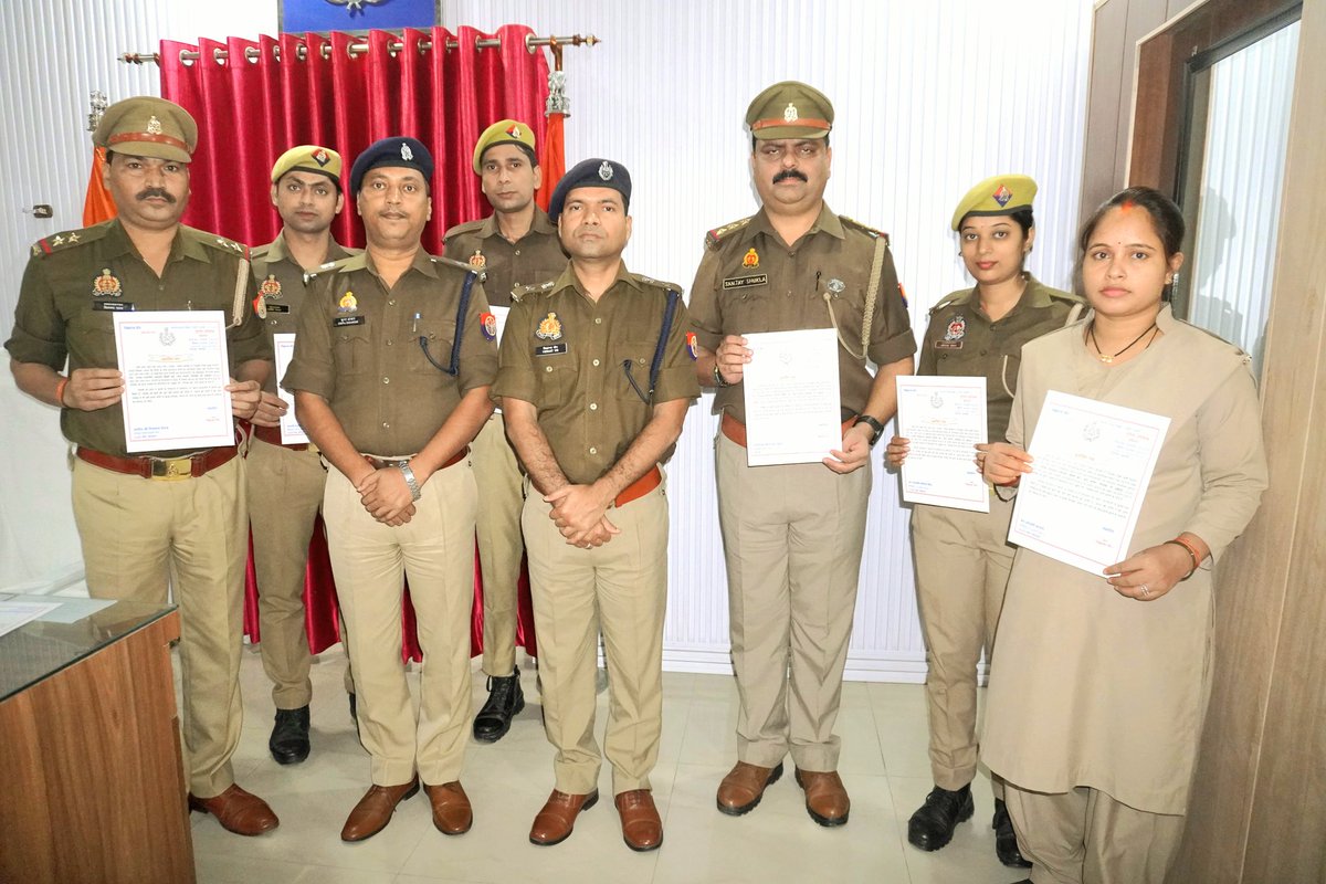 ‼️Encouragement ‼️
By SP BALLIA SIR for coming first in ❗IGRS ❗ System for the Third Consecutive Time✌️