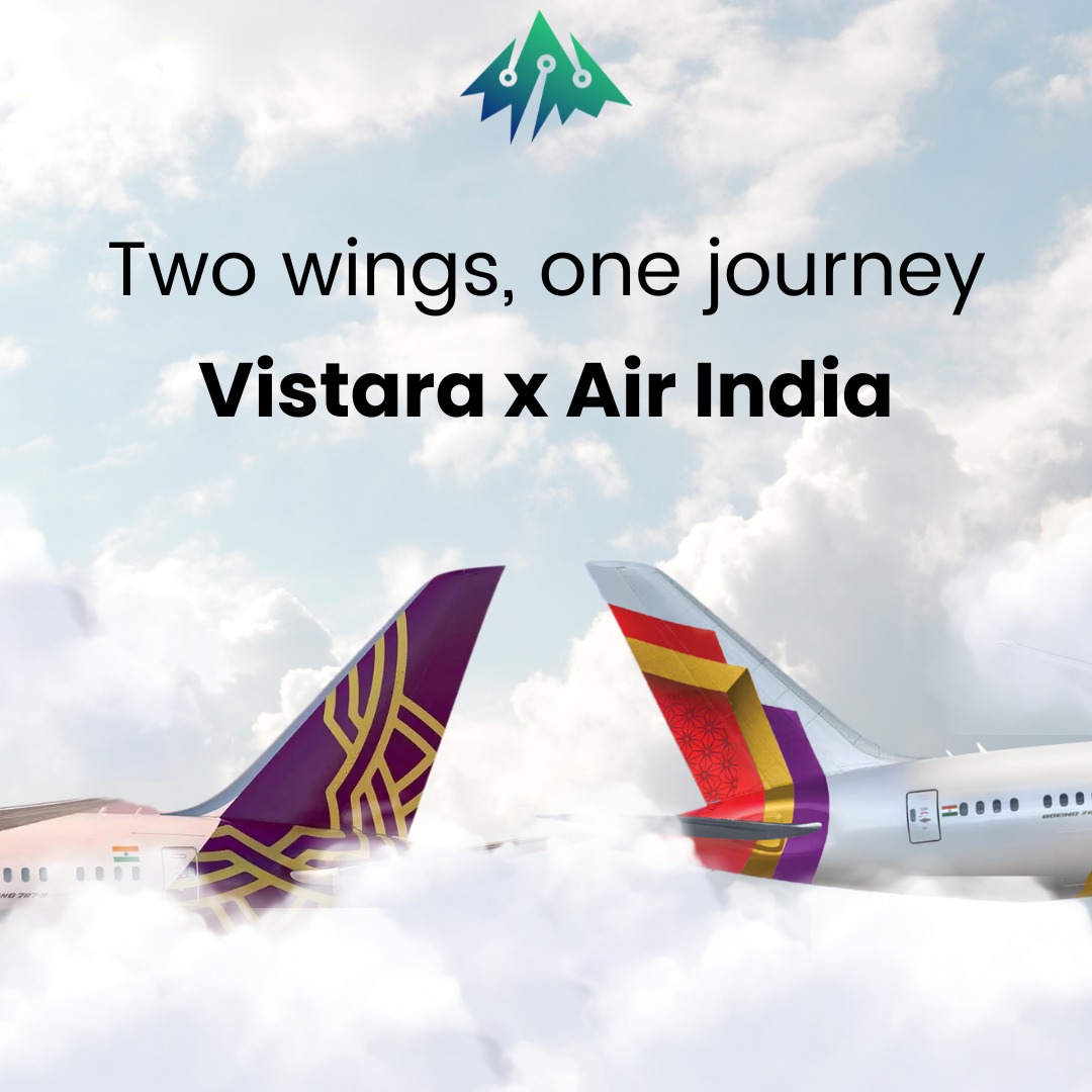 crobstacle's tweet photo. A new era in Indian aviation! ✈️ Vistara and Air India unite to take flight together.
#Crobstacle #OneSky #SoaringHigher #AviationRedefined #Vistara #AirIndia https://t.co/4rlFZmgVLk