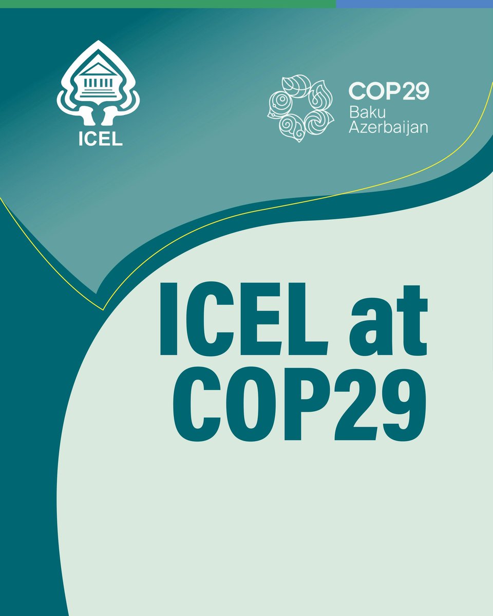 ICEL_indo's tweet photo. Join ICEL at COP29!

ICEL is thrilled to announce our participation in COP29, where we will connect with global leaders and advocates to drive conversations on environmental justice and environmental law. https://t.co/ncWWPGBrZI