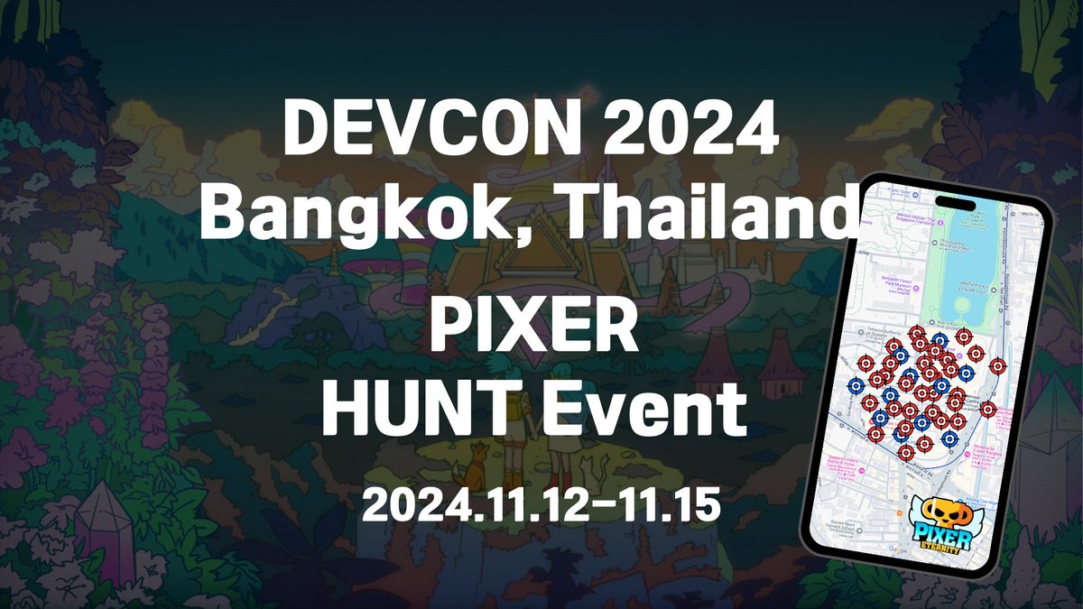 PixerEternity's tweet photo. ๐ฃ Exciting news from Devcon 2024! Join the PIXER Hunt at Devcon and uncover hidden $PXT throughout the event. Donโt miss this chance for fun and rewardsโstart hunting for treasures now! ๐ฏ๐ฐ
#PIXER #PIXERHunt #PXT #Devcon2024 #HuntEvent #Blockchain https://t.co/zxU9sREmxR