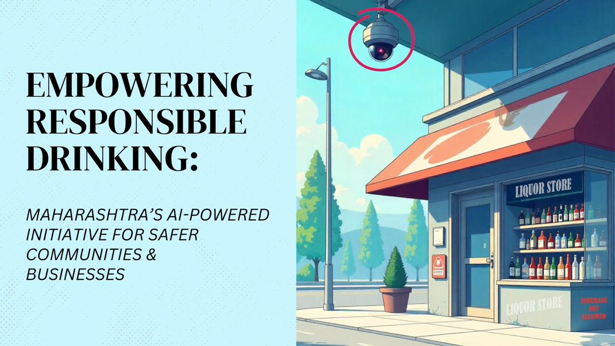 ImDhvij's tweet image. Leading by example! Maharashtra&apos;s AI initiative empowers vendors to make responsible choices, protecting youth from underage drinking. #ResponsibleDrinking #SmartServing #AIForSafety #MaharashtraCares @MaharashtraGov