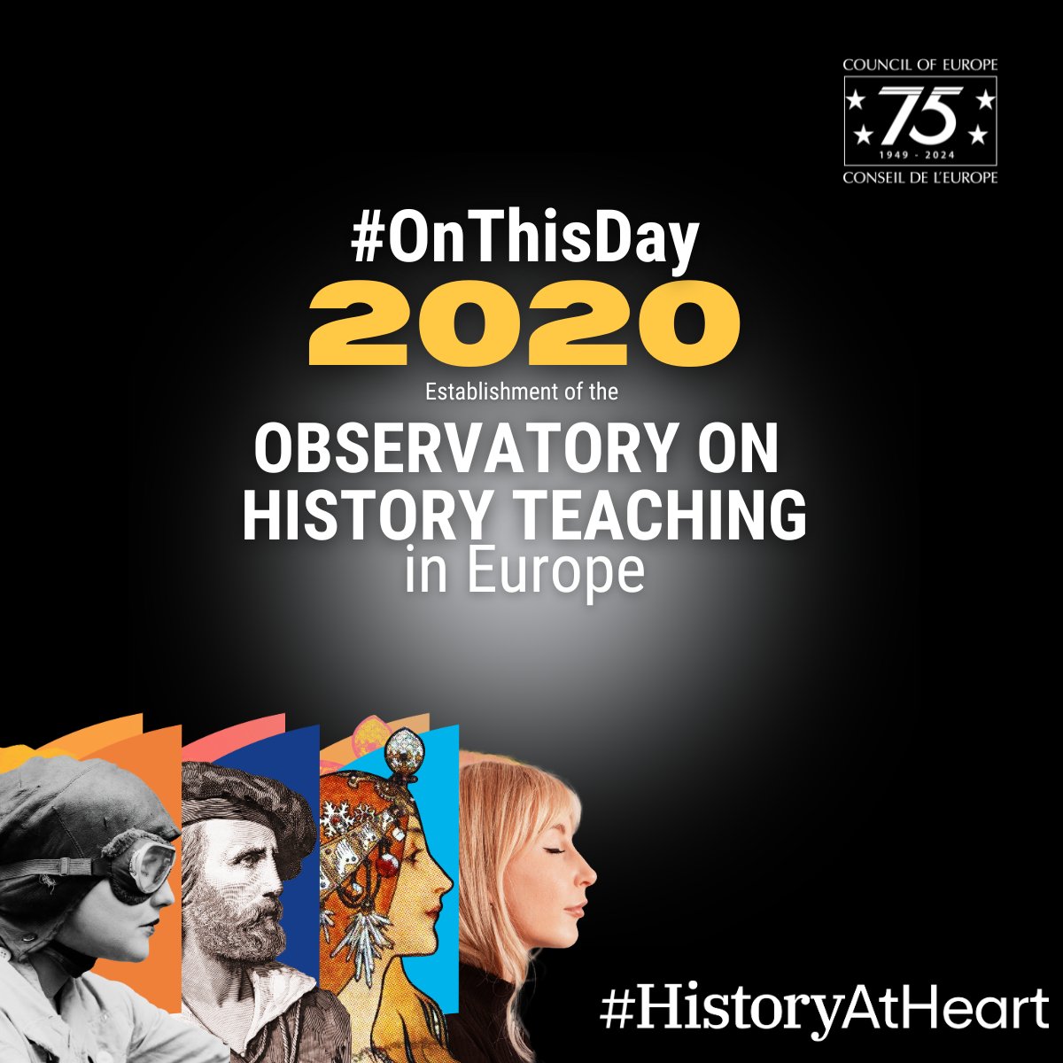 CoE_History's tweet photo. #OnThisDay in 2⃣0⃣2⃣0⃣, the Observatory on History Teaching in Europe #OHTE was created

Since then, #OHTE became a permanent initiative of the Council of Europe and it has:
➡️Published #OHTE general and thematic reports on the state of history teaching
➡️Organised 4⃣ annual conferences - next one takes place in less than a month
➡️Raised awareness on the importance of #quality #history #education for democracies

🌐All #OHTE activities:
https://t.co/mfXJqQTWkt

📩Subscribe to our mailing list to hear when reports are published, take part in our events and receive call for applications: 
https://t.co/gmcSOCT1Cf

#HistoryAtHeart
#LearnersFirst