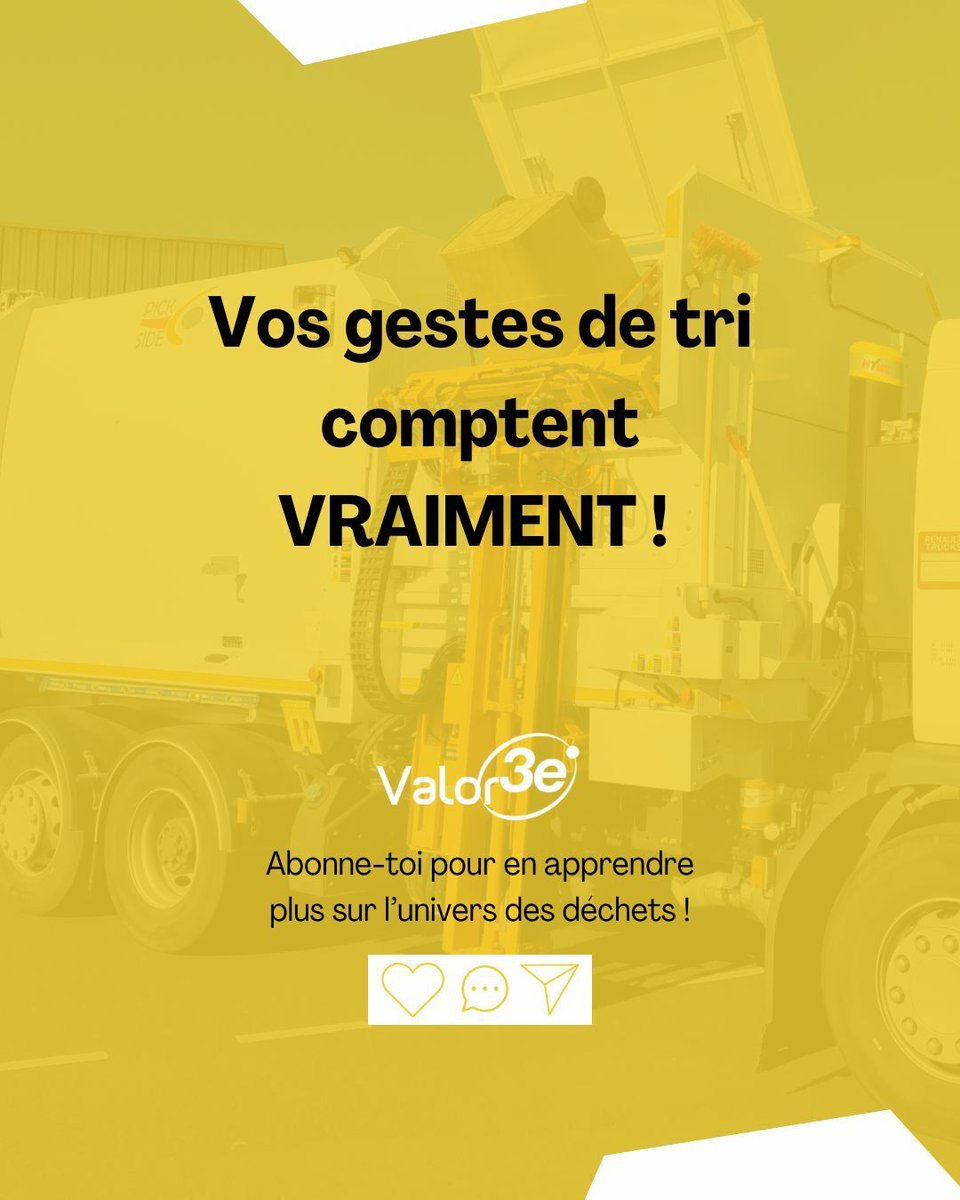 Valor3e (@valor3e) on Twitter photo Ca sert à rien de trier, tout est mélangé dans les camions bennes !
Tu penses vraiment qu’on balance tout en vrac dans une seule benne ? 
Eh bien, c'est faux ! 🔴 #tridesdechets #recyclage #collectedesdechets Ca sert à rien de trier, tout est mélangé dans les camions bennes !
Tu penses vraiment qu’on balance tout en vrac dans une seule benne ? 
Eh bien, c'est faux ! 🔴 #tridesdechets #recyclage #collectedesdechets