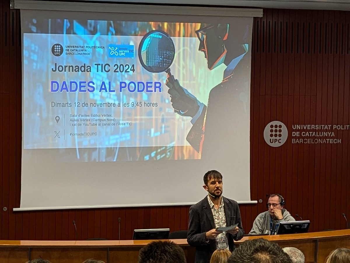 joseaf76's tweet photo. Comencem! #jornadaTICUPC https://t.co/2WrlfpSmAF