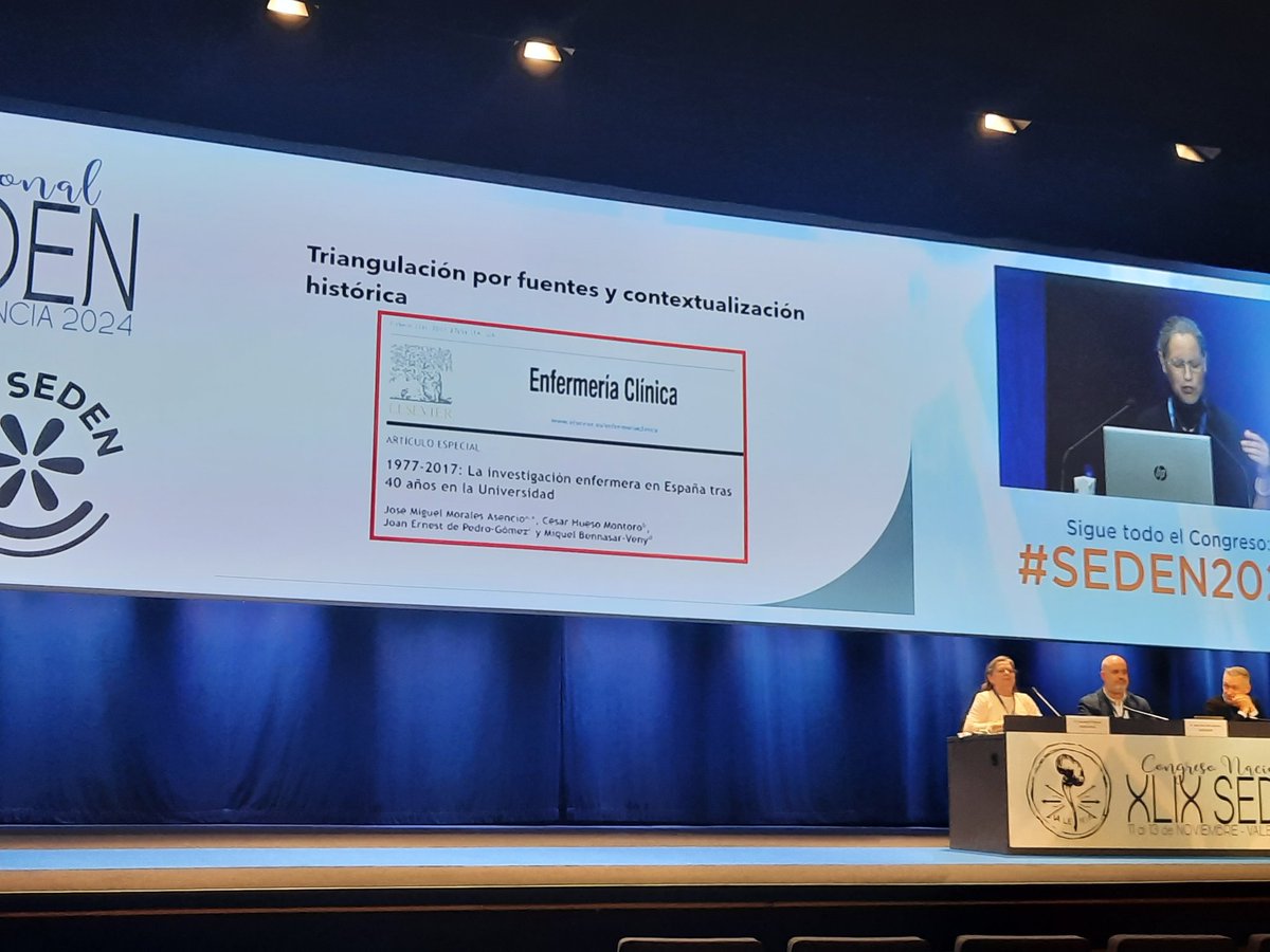 #SEDEN2024 , excepcional mesa de investigación con excepcionales ponentes. Luisa Seco" La unión europea denuncia una excesiva medicalización de los equipos y falta de autonomía enfermera".