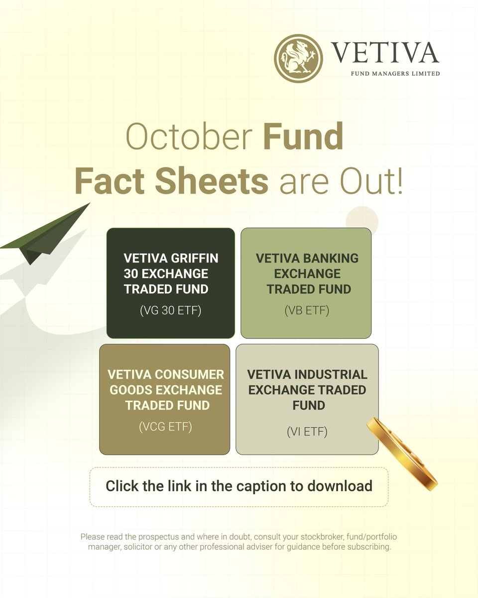 vetivaonline's tweet photo. By reading the Fund Fact Sheet, you get a concise overview of the fund's strategy and performance, enabling them to make well-informed investment choices.  

Click here to read: https://t.co/lD2EZWjdMN 

#Vetiva #ETF #Fundfactsheet #Banking  #Industrialgoods #Consumergoods https://t.co/Aky1OydX1I