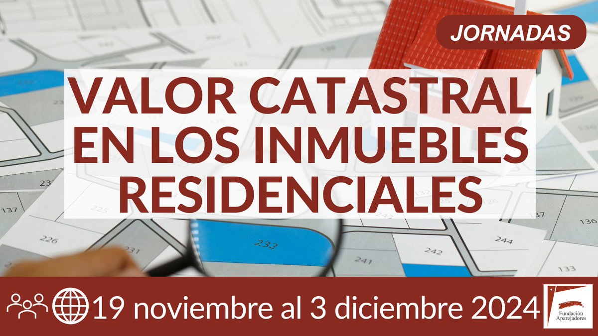 ¡No te pierdas las jornadas sobre el valor catastral en inmuebles residenciales!

Conoce cómo se determina el valor catastral y su impacto en la fiscalidad de los inmuebles residenciales.

¡Inscríbete!

+INFO: ow.ly/rKYU50TykXE

#Catastro #ValorCatastral