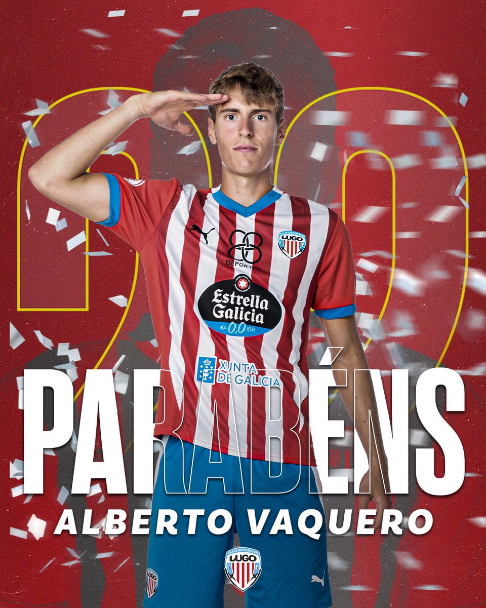 🎂 Hoxe é un día especial para o noso <a href="/avaquero_7/">Alberto Vaquero Aguilar</a>, que cumpre 𝟐𝟐 𝐀𝐍𝐎𝐒! 

🥳 Parabéns, 𝐕𝐀𝐐𝐔𝐄! 

#ForzaLugo