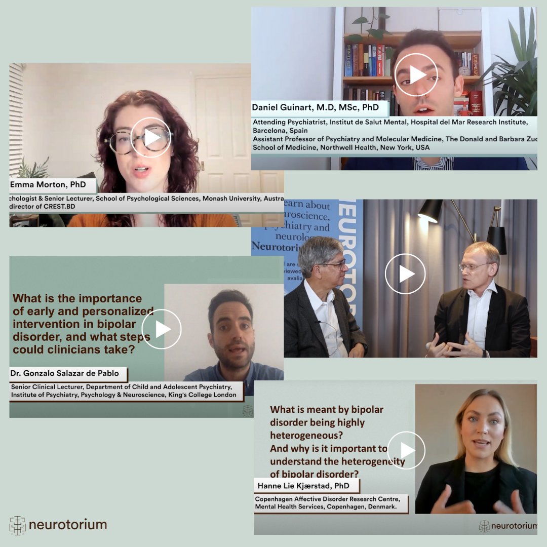 Neurotorium (@neurotorium) on Twitter photo Have you seen our expert videos on Bipolar Disorder?
Watch Prof. Dr. <a href="/LakshmiYatham/">Lakshmi Yatham</a> , Prof. Dr. Christoph Correll, Dr. <a href="/hanne_kjaerstad/">Hanne Lie Kjærstad</a>, Dr. <a href="/morton_emm/">Emma Morton</a> , Dr. <a href="/gsalazardepablo/">Dr Gonzalo Salazar de Pablo</a>, and Dr. <a href="/daniguinart/">Daniel Guinart</a> talking about bipolar disorder.
Go to videos: neurotorium.org/video/?termId=… Have you seen our expert videos on Bipolar Disorder?
Watch Prof. Dr. <a href="/LakshmiYatham/">Lakshmi Yatham</a> , Prof. Dr. Christoph Correll, Dr. <a href="/hanne_kjaerstad/">Hanne Lie Kjærstad</a>, Dr. <a href="/morton_emm/">Emma Morton</a> , Dr. <a href="/gsalazardepablo/">Dr Gonzalo Salazar de Pablo</a>, and Dr. <a href="/daniguinart/">Daniel Guinart</a> talking about bipolar disorder.
Go to videos: neurotorium.org/video/?termId=…