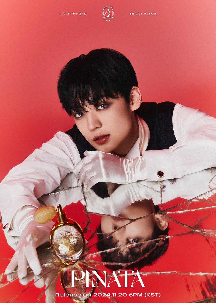 official_ACE7's tweet photo. [#ACE_COMEBACK]

#AcePINATA 
𝐀.𝐂.𝐄 𝐓𝐡𝐞 𝟑𝐫𝐝 𝐒𝐢𝐧𝐠𝐥𝐞 𝐀𝐥𝐛𝐮𝐦 𝐏𝐈𝐍𝐀𝐓𝐀

• Cracked Mirror ver. 3 #KANGYUCHAN

🎧 Release on
2024.11.20 WED 6PM (KST)

#ACE #PINATA
#에이스 #피냐타 #강유찬 https://t.co/Nj8eoWNmBw