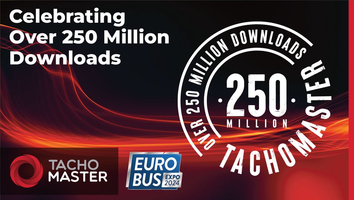 Road Tech (@roadtechuk) on Twitter photo Tachomaster is the undisputed market leading tachograph analysis software. Come and see us <a href="/EuroBusExpo/">Euro Bus Expo</a> - 12-14 November - NEC Hall 17, Stand 90. Ask for a LIVE demo at the Euro Bus Expo. buff.ly/4hV0AeP
#EuroBusExpo Tachomaster is the undisputed market leading tachograph analysis software. Come and see us <a href="/EuroBusExpo/">Euro Bus Expo</a> - 12-14 November - NEC Hall 17, Stand 90. Ask for a LIVE demo at the Euro Bus Expo. buff.ly/4hV0AeP
#EuroBusExpo