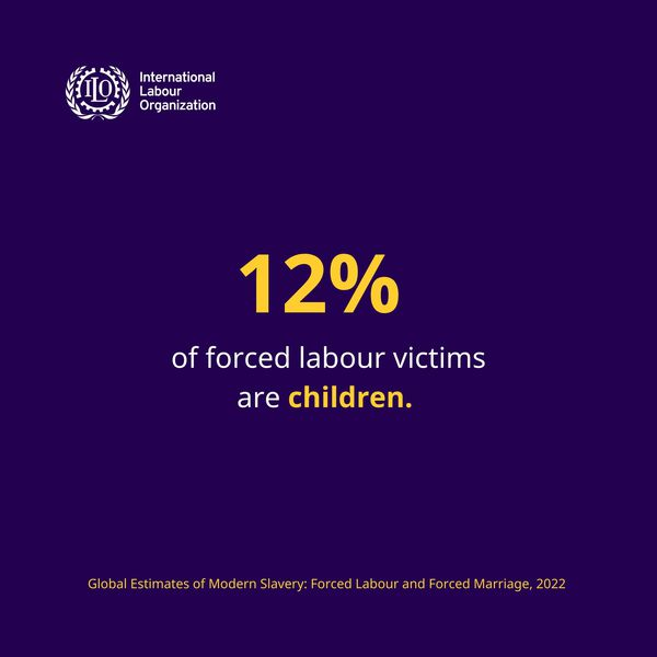 ILO action to End Forced Labour (@ilo_endslavery) on Twitter photo 12% of #ForcedLabour victims are children, deprived of education and a childhood. Reliable data is crucial to combating this issue.
➡️ Discover more with the @ILO's Global Estimates: bit.ly/3Z4XRbw
#DecentWork #RatifyP29
<a href="/Alliance8_7/">Alliance 8.7</a> 12% of #ForcedLabour victims are children, deprived of education and a childhood. Reliable data is crucial to combating this issue.
➡️ Discover more with the @ILO's Global Estimates: bit.ly/3Z4XRbw
#DecentWork #RatifyP29
<a href="/Alliance8_7/">Alliance 8.7</a>