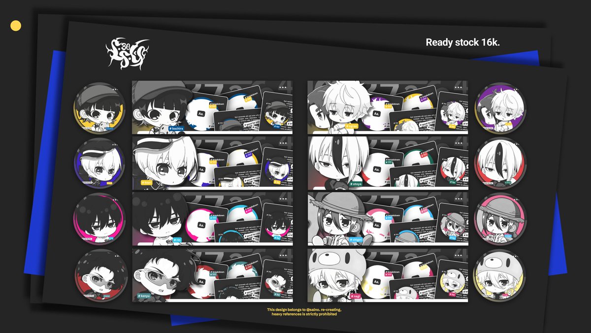 salno's tweet image. Help repost ya, makasih. 

Layout ready stock chibi anime 2D dengan harga tertera, ava png + jpg, payment via qris! Berminat jajan bisa langsung DM sekarang ya, makasih banyak. 

#zonauang 🕺🕺