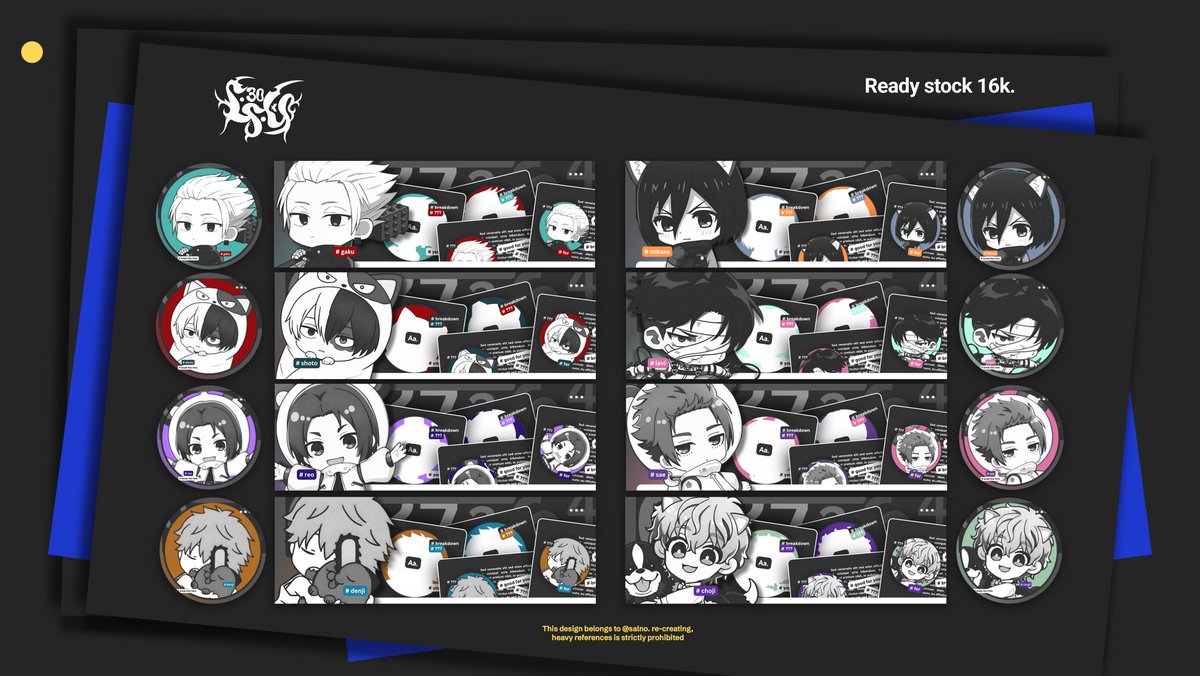 salno's tweet image. Help repost ya, makasih. 

Layout ready stock chibi anime 2D dengan harga tertera, ava png + jpg, payment via qris! Berminat jajan bisa langsung DM sekarang ya, makasih banyak. 

#zonauang 🕺🕺