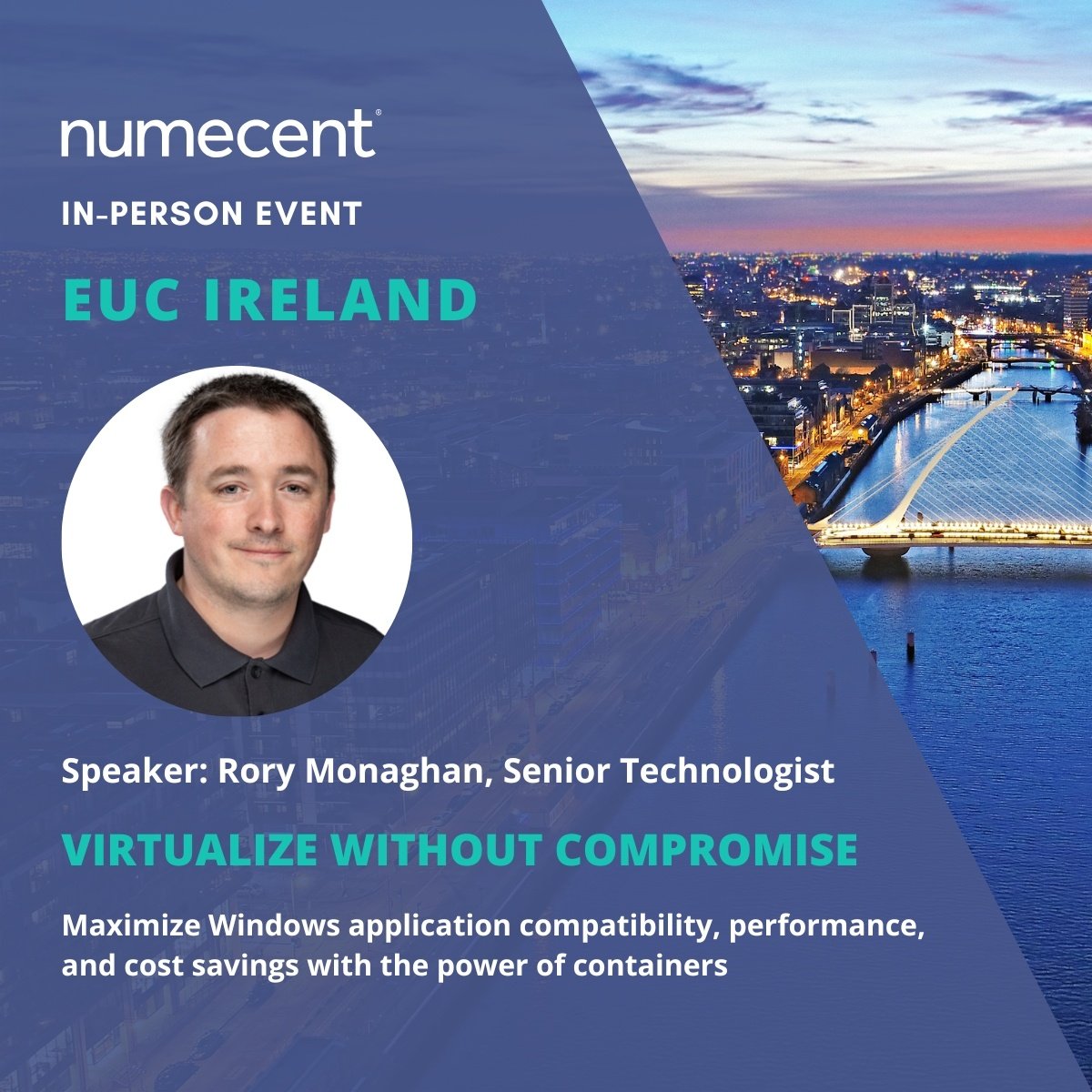 Numecent (@numecent) on Twitter photo EUC Ireland is this Thursday at 1:30pm GMT in #Dublin! Join us to learn how your organization can virtualize without compromise, with insightful sessions from <a href="/citrix/">Citrix</a>, <a href="/Auxilium_ITC/">Auxilium IT Consultancy</a>, and <a href="/_POPPELGAARD/">Thomas Poppelgaard</a>, as well!
We can't wait to see you there: hubs.la/Q02XQRjF0 EUC Ireland is this Thursday at 1:30pm GMT in #Dublin! Join us to learn how your organization can virtualize without compromise, with insightful sessions from <a href="/citrix/">Citrix</a>, <a href="/Auxilium_ITC/">Auxilium IT Consultancy</a>, and <a href="/_POPPELGAARD/">Thomas Poppelgaard</a>, as well!
We can't wait to see you there: hubs.la/Q02XQRjF0