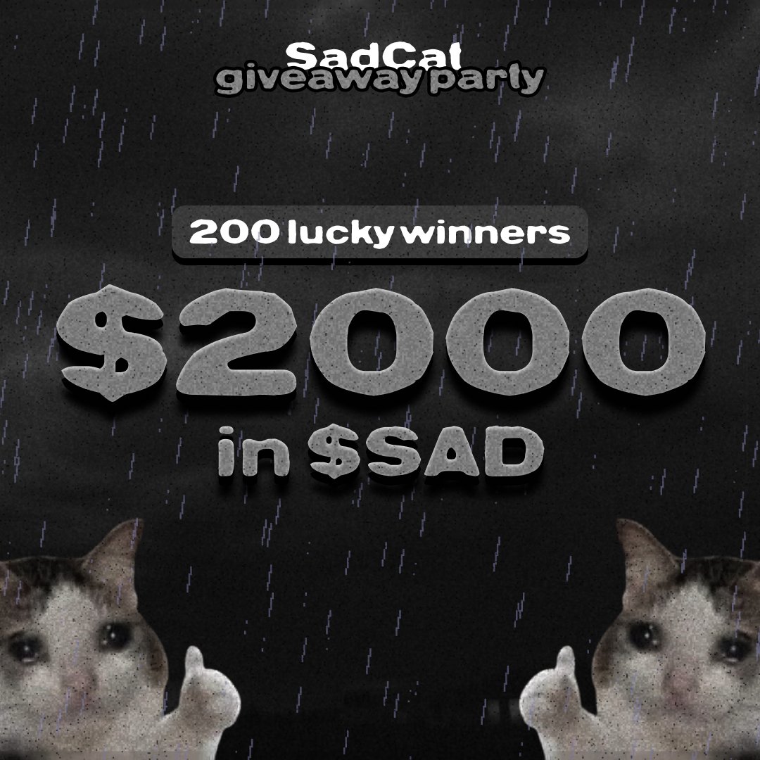 SadCat $SAD tweet media