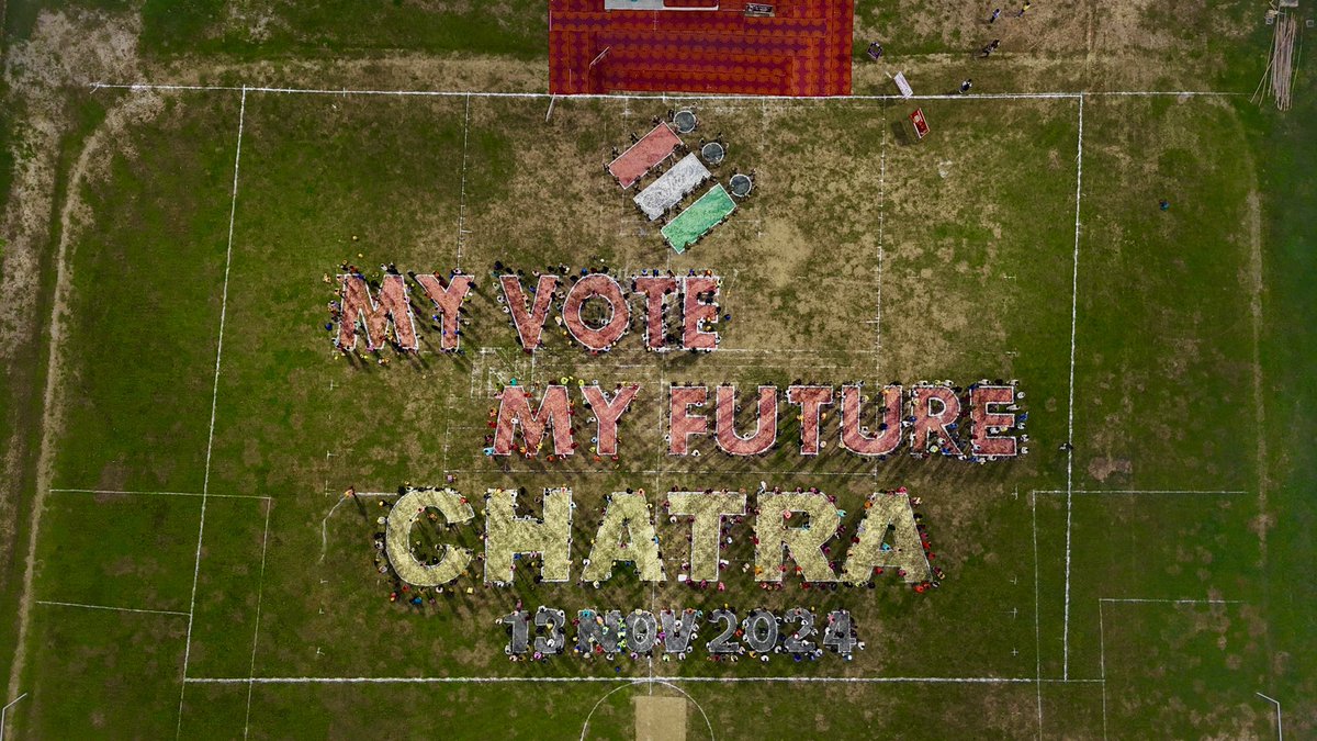 RmeshSpeaks's tweet photo. My Vote My Future…👆🏻
#SVEEPChatra #DCChatra
#JharkhandAssemblyPolls2024 https://t.co/fRnsDYym9L