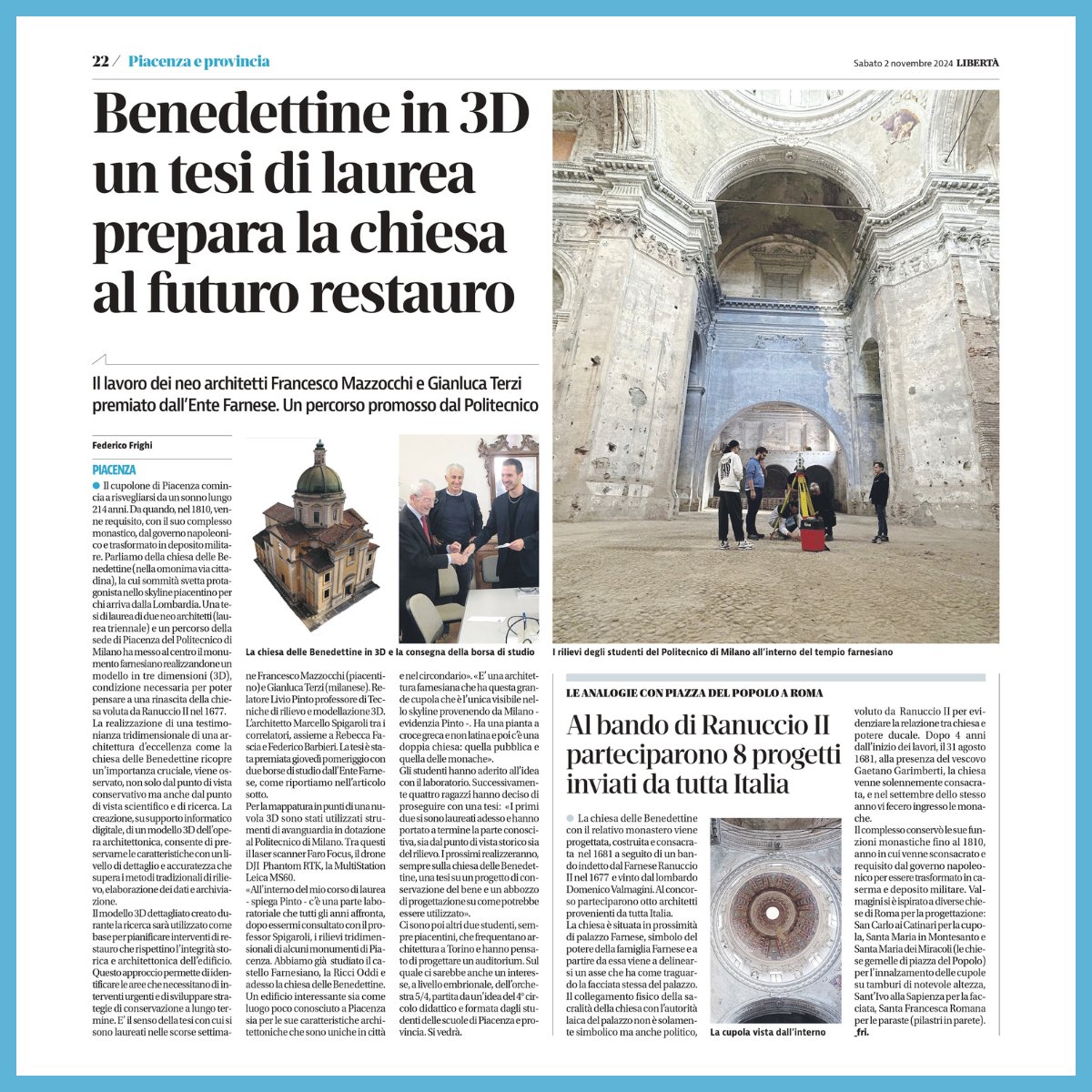 Geodetic and Photogrammetric Laboratory of PoliMi tweet media