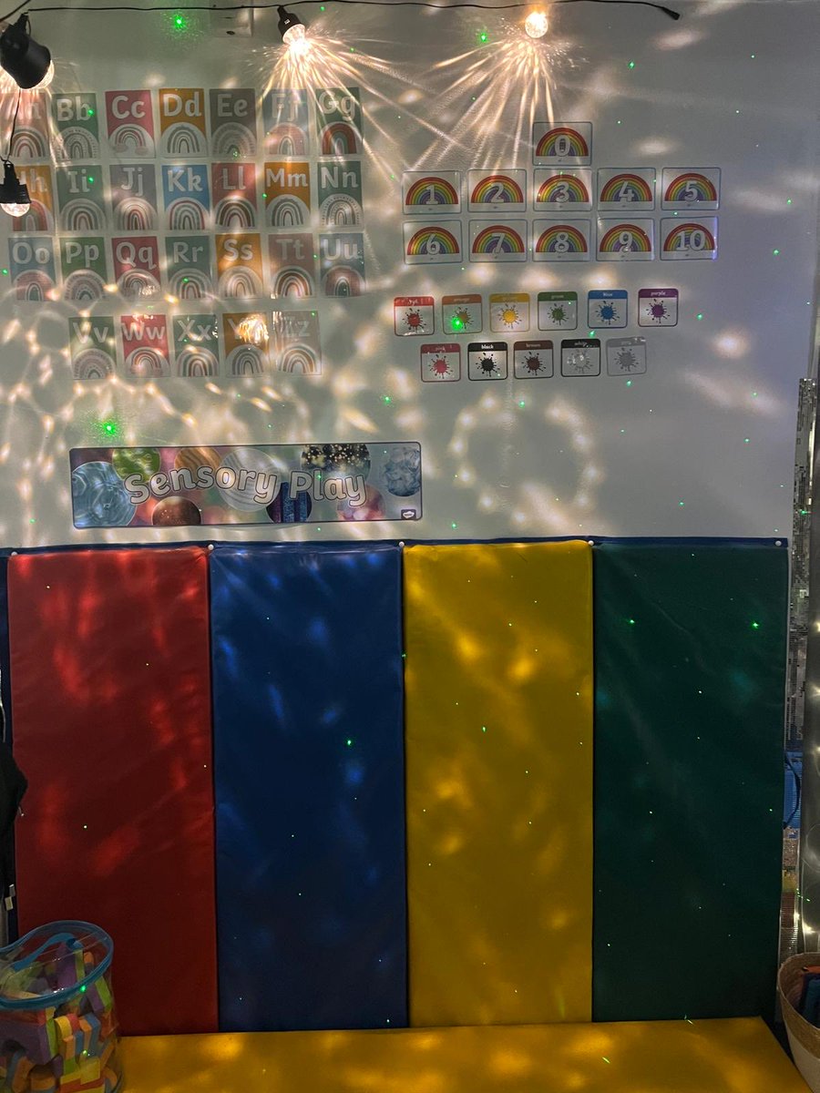 CTKAlfreton's tweet photo. We are so proud of our new sensory Rainbow Room, where children can come to learn, co-regulate with their adults and spend quiet time.
Thank you to our wonderful team of TAs for putting this all together for our children. 💙💛 #srscmat https://t.co/PfxfxpYxXT