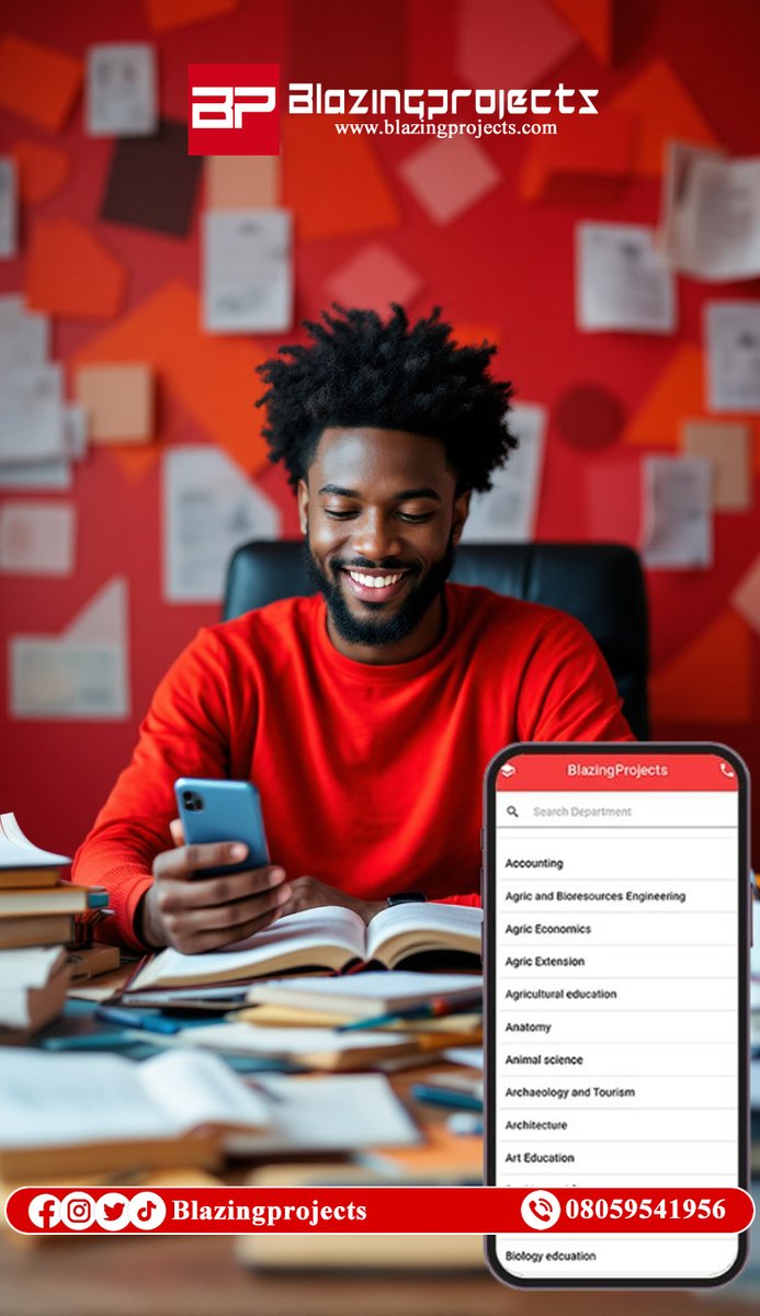 blazingprojects's tweet image. &quot;Struggling with your final year project? Look no further! Get access to 50,000+ project topics and expert guidance with the Blazingprojects App. Don&apos;t miss out on this essential tool for academic success! #FinalYearEssentials #ProjectAssistance&quot;

👉 blazingprojects.com