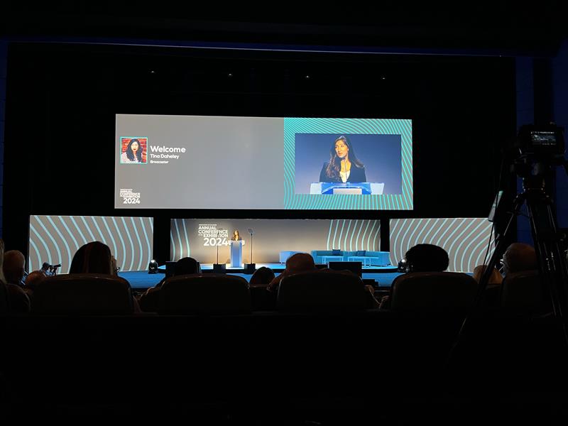 AoC_info's tweet photo. It's day one of AoC Annual Conference and Exhibition! @TinaDaheley is kicking off Conference on the main stage, followed by @AoCDavidH for an opening address. #AoCConf2024 https://t.co/eOC5fskbY5