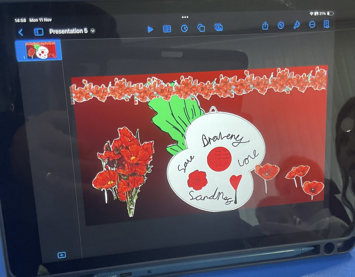Yesterday, we took part in Remembrance Day moments of reflection. This week, we will be creating poems based on remembrance in our English. We used the poem ‘Alive with Poppies’ to help us draw on key themes and created this amazing digital art work. #pdaart