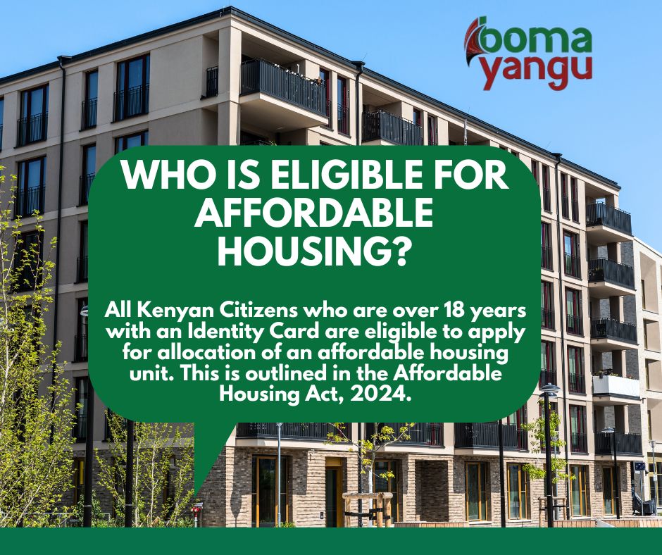 Wondering if you qualify for Affordable Housing? 

Here is the answer!

@BomaYangu_Kenya <a href="/ahb_kenya/">Affordable Housing Board</a> <a href="/HousingUrbanKE/">State Dept for Housing and Urban Development KE</a>
