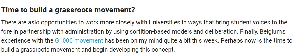 🚨Intéressante interview de l'experte #US 🇺🇸 - Marjan Ehsassi - qui analyse la situation critique actuelle et partage sa vision pour le futur de la démocratie américaine avec une référence à l'importance de s'inspirer de l'initiative du  <a href="/G1000org/">G1000</a>  🇧🇪👇
buergerrat.de/en/news/our-sy…