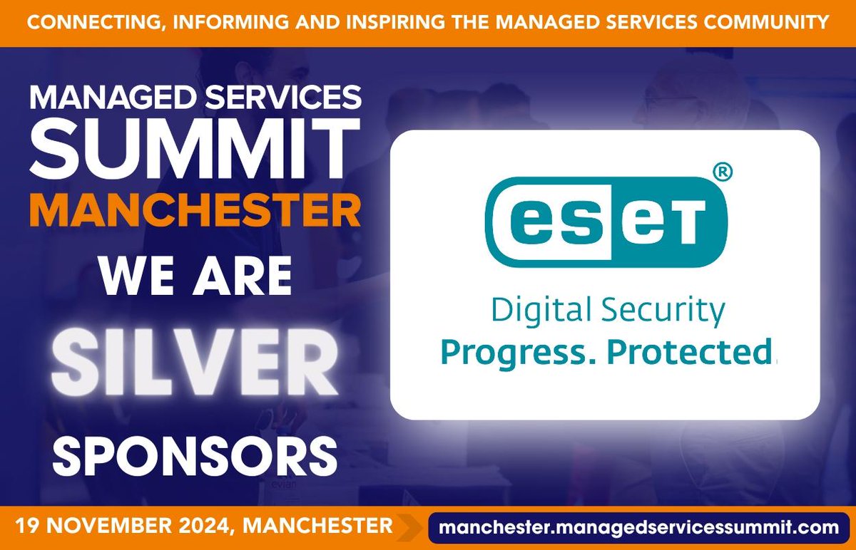 🚀 ESET are excited to be part of the Managed Services Summit Manchester 2024!  Don't miss out on the chance to connect with industry leaders and drive the future of managed services.

⏩ View the agenda and register at mss.events/kTAP62d

#MSSEvent #MSSManchester