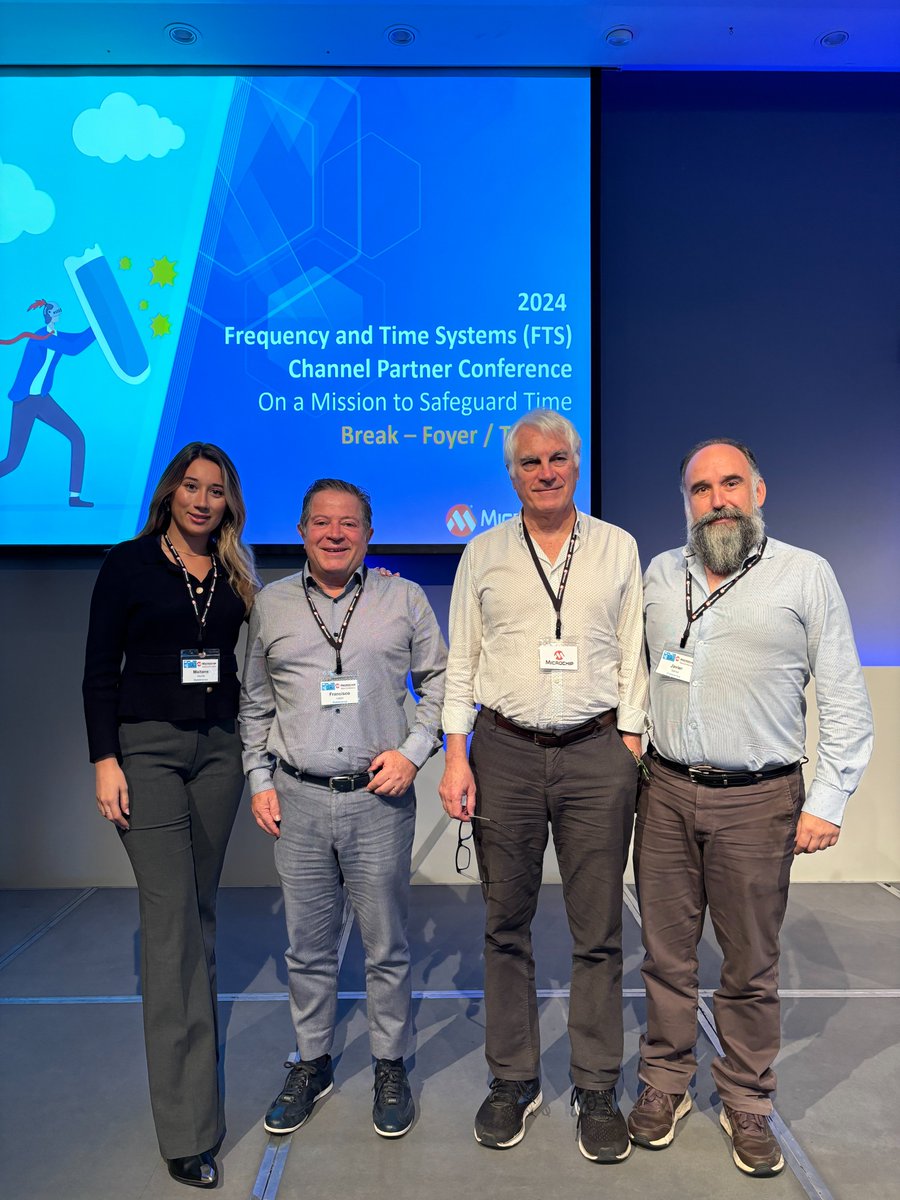 Datatronics_tel's tweet photo. Our Vision is to "Sync from ocean floor to satellites"", where we help customers to "generate, distribute and apply time to their challenging applications ". We have the best Partner and the best Team! Microchip Technology Inc. #Datatronics #MicrochipFTS #ChannelConference2024 https://t.co/52q8TmsDqf