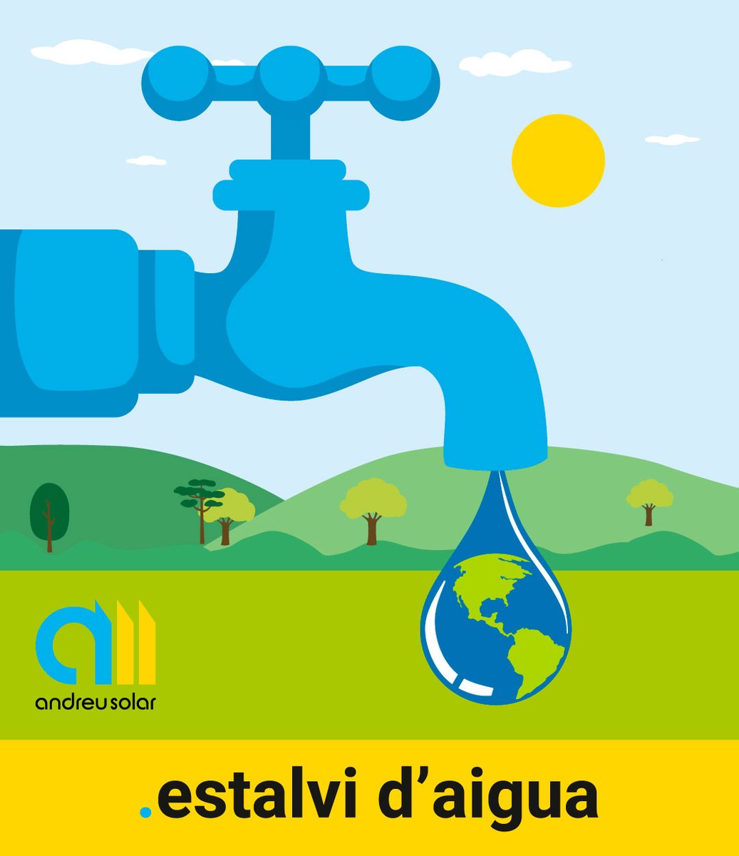 AndreuSolar's tweet photo. 𝗘𝗦𝗧𝗔𝗟𝗩𝗜 𝗗’𝗔𝗜𝗚𝗨𝗔💧
Amb Andreu Solar, pots implementar sol·lucions intel·ligents per reutilizar l'aigua de casa teva i viure de manera més sostenible. 🌍
Andreu Solar s’escriu amb "S" de Sostenibilitat.

📲 Més info a https://t.co/nlD2QLKc9U

#SdeSostenibilitat https://t.co/phSc47WJ1b
