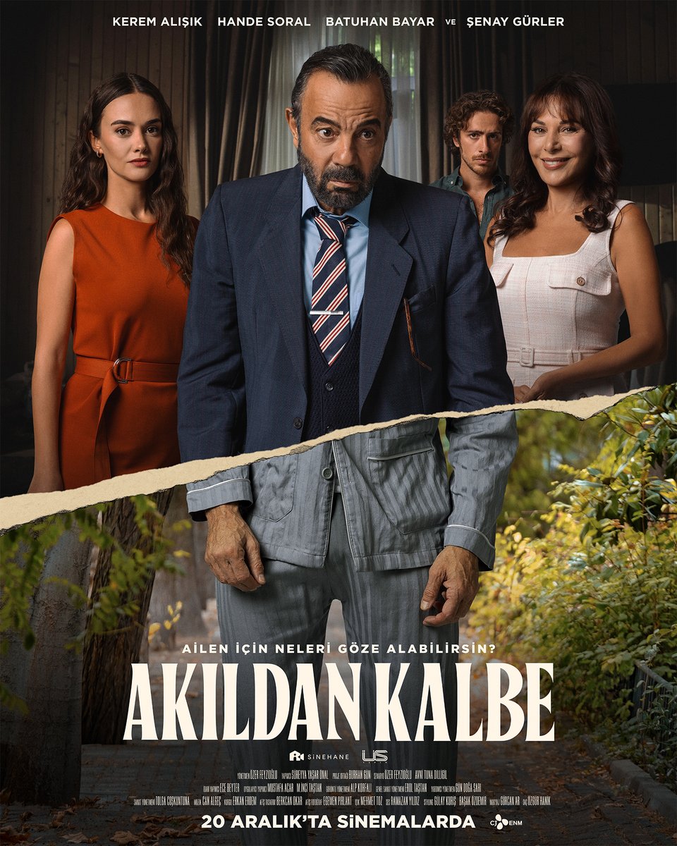 akildankalbe_'s tweet photo. Ailen için neleri göze alabilirsin? 
Afişimiz sizlerle 📸

#AkıldanKalbe 20 Aralık’ta sinemalarda. 🎥

@usyapimtv  @Sinehanefilm  #KeremAlışık #HandeSoral @senaygurler #BatuhanBayar @OzerFeyzioglu https://t.co/byFbKvEzHE