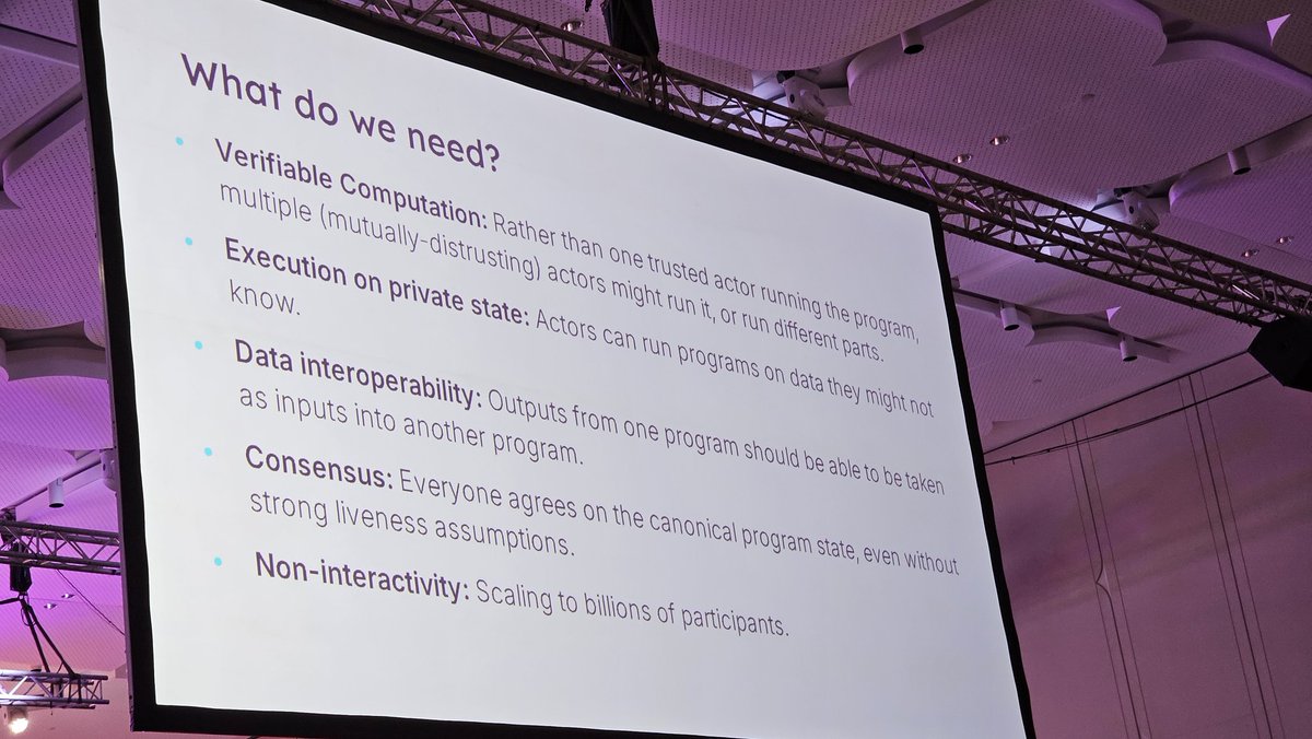 Wild to hear <a href="/VitalikButerin/">vitalik.eth</a>, Barry Whitehat and Gubsheep talking about a future state of Programmable Encryption to unlock the below - all things that <a href="/tenprotocol/">TEN (🔟/🔟)</a> can do today...! 🤯