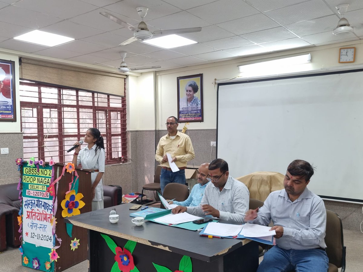 MentorUsp's tweet photo. संस्कृत गीत गायन प्रतियोगिता
जोनल लेवल (आंचलिक स्तर)
G.B.S.S.S NO.2 ROOP NAGAR, DELHI
@scert2021
@drmanishadiet
@ncert
@dir_education
@dpradhanbjp
@PMOIndia
@EduMinOfIndia https://t.co/ui4E3HrDqV