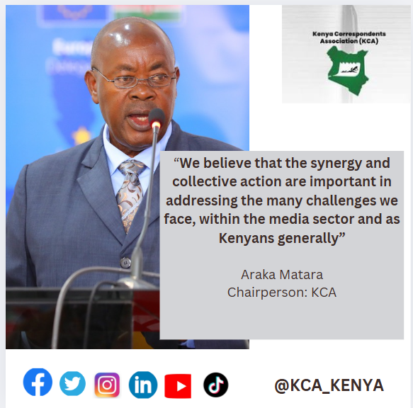 KCA_KENYA's tweet photo. Our Chairperson, Mr. Araka Matara, emphasized the power of synergy between media, CSOs, and government stakeholders to drive meaningful impact. Together, we can achieve more!
#DigitalFreedomKE 
#ProtectOurVoices 
#Access4All https://t.co/mZYu1qHZKv