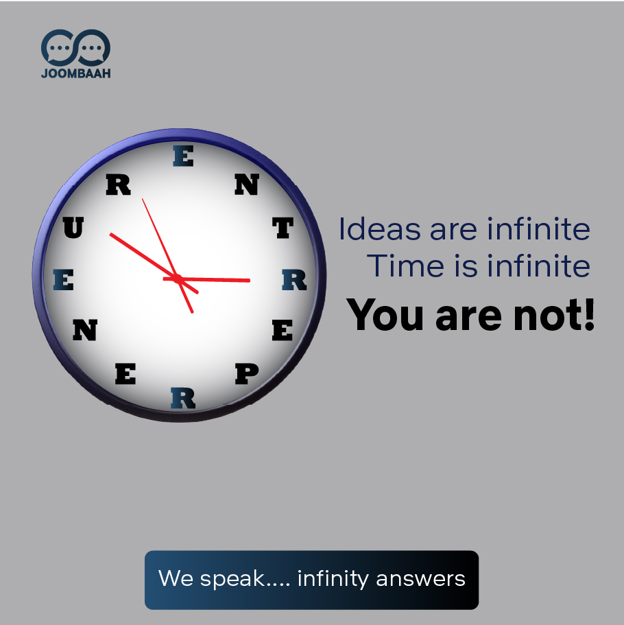 Joombaah_Offcl's tweet photo. Ideas are infinite. Time is infinite. But YOU are not! ⏰ Don’t wait to turn your vision into reality—take action today. Joombaah is here to support entrepreneurs with the resources and connections to make it happen.

Ready to make your mark? 🌟 #IdeasEverywhere #EntrepreneurLife https://t.co/sWcHiSYal1