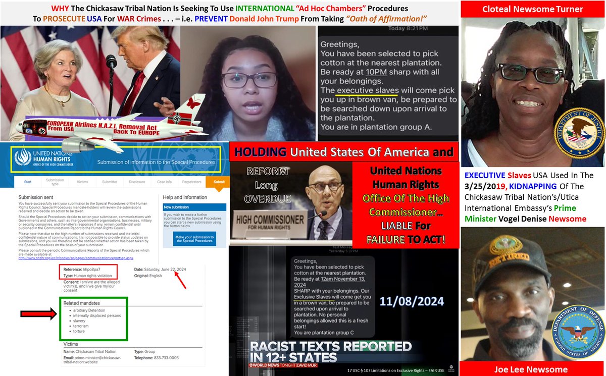 IntlUtica's tweet image. @khamenei_ir @Palestine_UN #FAMU @uieUN @POTUS @VP @GoJSUTigersFB @CityOfJxnMS @UIEWORLD_News @uie_USACongress @UIE_List @usaWarCrimesEnforcer @UNSecurityCouncil

☻🗣️Activating MULTINational Coalitions✊✅
bringingglobalawareness.website/10-09-2010-sup…

bringingglobalawareness.website/legal-corner/1…

ask.un.org/faq/177134#:~:…